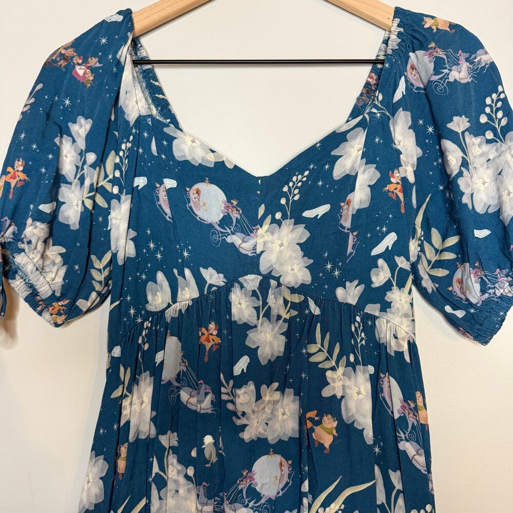 Her Universe Disney Cinderella Icons Print Dress BoxLunch Exclusive Small - Picture 3 of 7